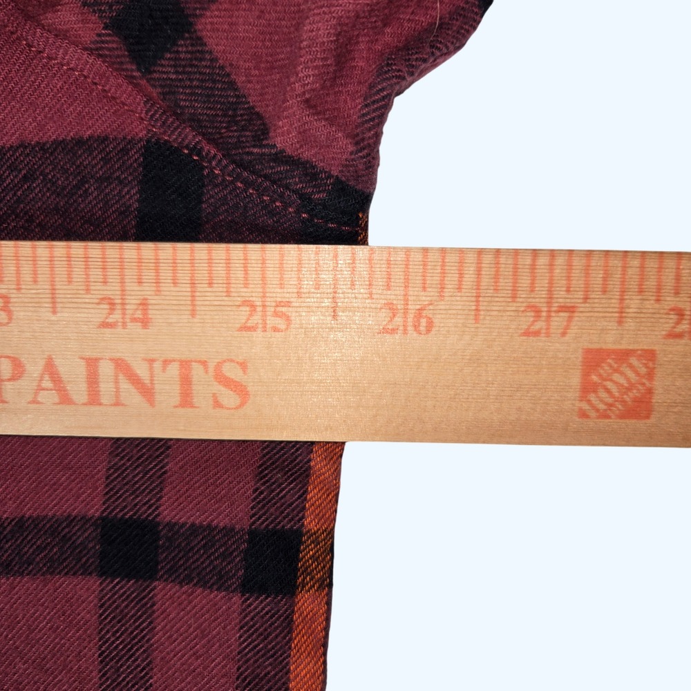 Columbia Virginia Tech Hokies Plaid Flannel Shirt Mens XXL Maroon Orange College - Picture 5 of 6